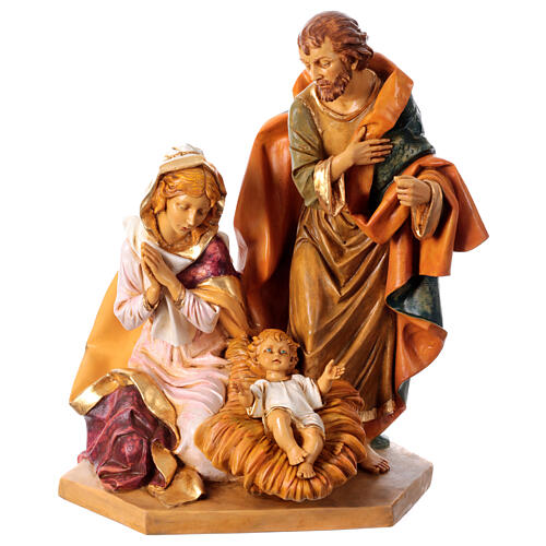 Blockkrippe, Heilige Familie auf Basis, von Fontanini, für 65 cm Krippe 1