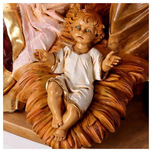 Natività su base 65 cm Fontanini resina 3