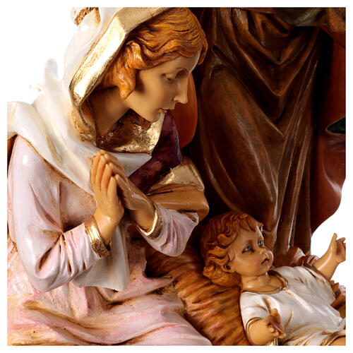 Natività su base 65 cm Fontanini resina 5