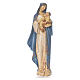 Mary and Baby Jesus, 35.5cm blue silver resin s1