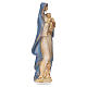 María con Niño Jesús, 35.5cm de resina azul y plata s2