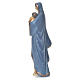 Vierge avec Enfant Jésus 35,5 cm résine bleu argent s3