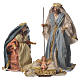 Holy Family set 19 cm, in multicolor resin s1