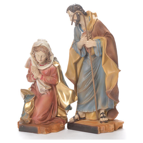 Nativity scene in resin, 30cm coloured | online sales on HOLYART.com