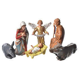 Natividad, 6 pdz, para belén de Moranduzzo con estatuas de 8 cm