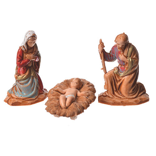 Natividad, 3 sujetos, para belén de Moranduzzo con estatuas de 3,5 cm 1