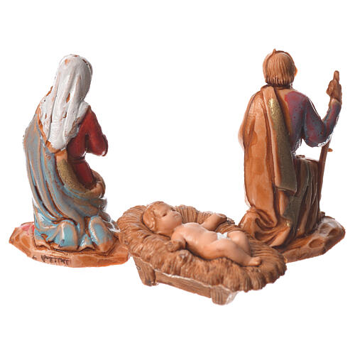 Natividade 3 peças para presépio Moranduzzo com figuras de 3,5 cm de altura média 2