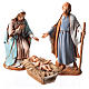 Natividad, 3 sujetos, para belén de Moranduzzo con estatuas de 6,5 cm s1