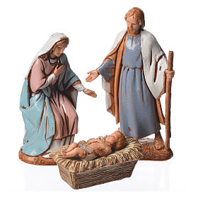 Natividad, 6 pdz, estilo árabe, para belén de Moranduzzo con estatuas de 6,5 cm