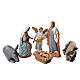 Natividad, 6 pdz, estilo árabe, para belén de Moranduzzo con estatuas de 6,5 cm s1