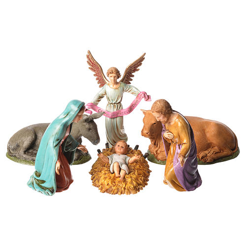 Nativity scene with 6 pieces 12cm by Moranduzzo 1