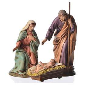Nativity scene with 3 figurines, 16cm Moranduzzo