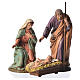 Nativity scene with 3 figurines, 16cm Moranduzzo s1