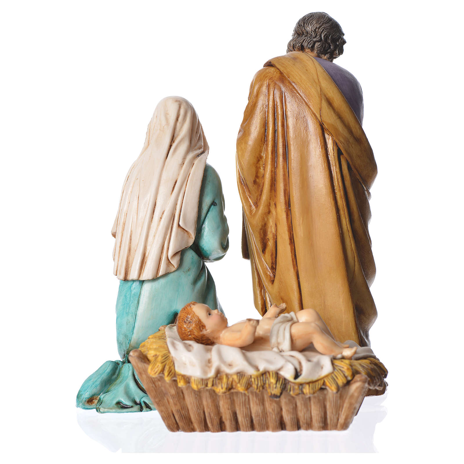 13cm Moranduzzo Holyart Wayfarer with Donkey Nativity Figurine