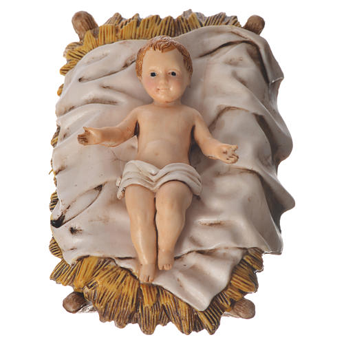 Nativity scene with 3 figurines, 13cm Moranduzzo 3