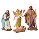 Nativity Scene figurines aged finish by Moranduzzo 10cm s2