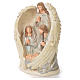 Holy Family with Angel in resin, 31cm White s2