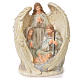 Holy Family with Angel in resin, 31cm White s1