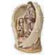 Holy Family with Angel in resin, 31cm Multigold s2