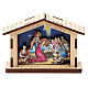Mini Nativity Scene Holy Family made of wood s1