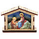 Mini Nativity Scene Holy Family made of wood s2