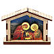 Mini Nativity Scene Holy Family made of wood s3