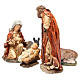Nativity figurine in resin 32cm, soft colour, 5 statues s2