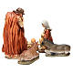 Nativity figurine in resin 32cm, soft colour, 5 statues s3