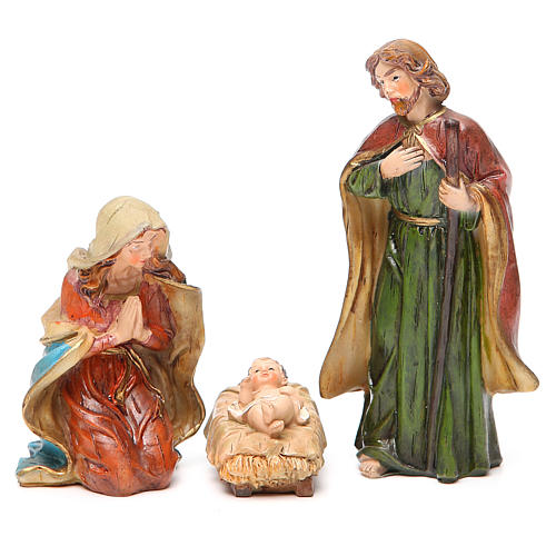 Nativity figurine in resin 15cm, multicoloured 1