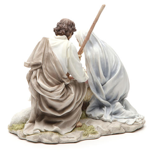 Holy Family 20cm painted resin 3