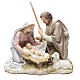 Holy Family 20cm painted resin s1