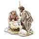 Holy Family 20cm painted resin s2