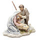 Holy Family 20cm painted resin s4