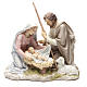 Sacra Famiglia 20 cm resina dipinta s1