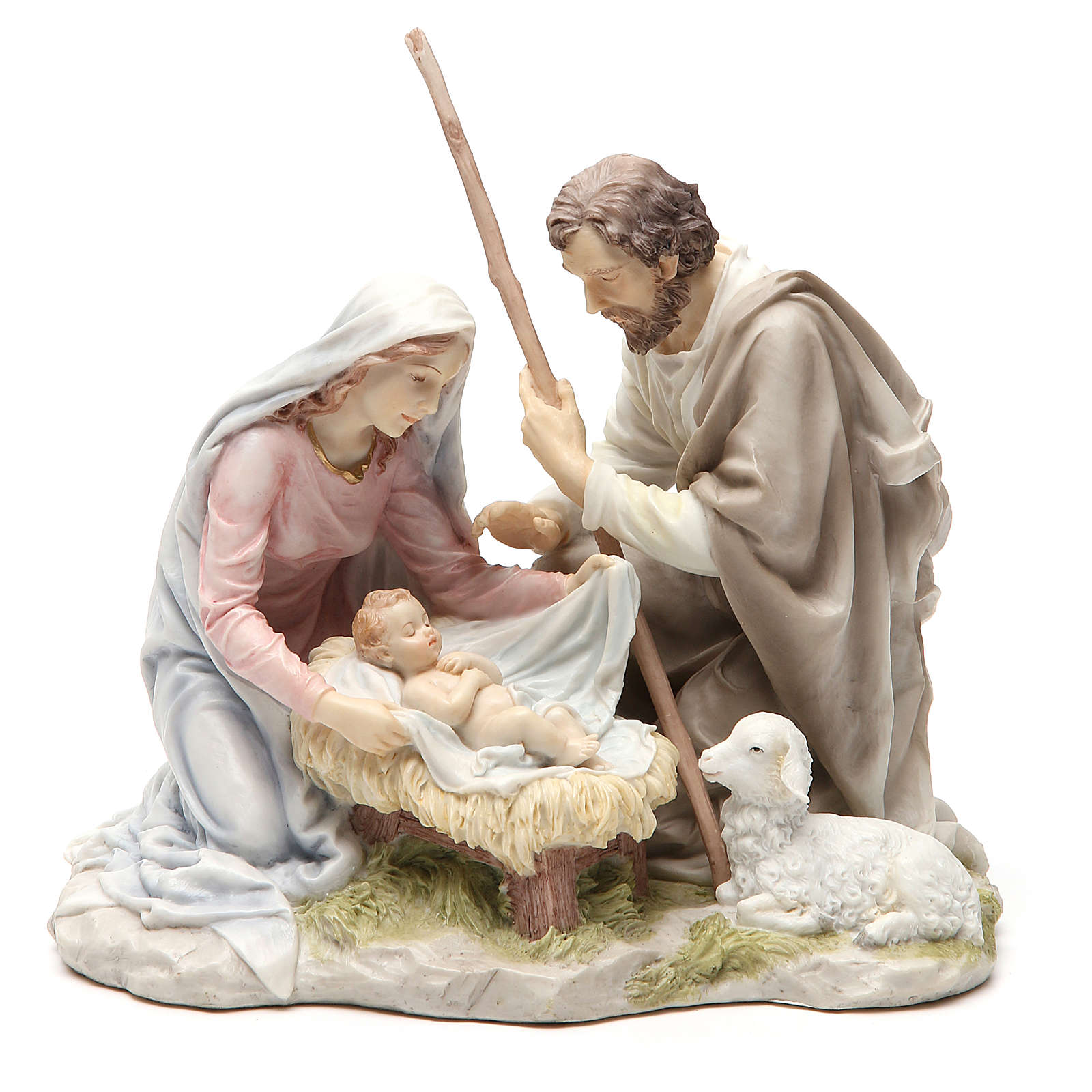 resin holy family figurine