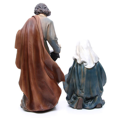 Nativity in resin with 3 figurines measuring 50cm 3