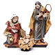 Natività con bue e asino 30 cm resina s2