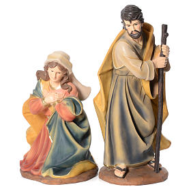 Nativity in resin with 3 figurines measuring 1 meter
