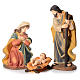Nativity in resin with 3 figurines measuring 1 meter s1