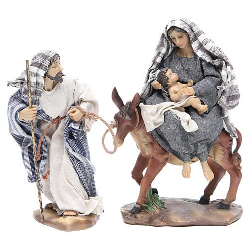 Flee from Egypt 24cm, 2 figurines with Grey Beige finish 1