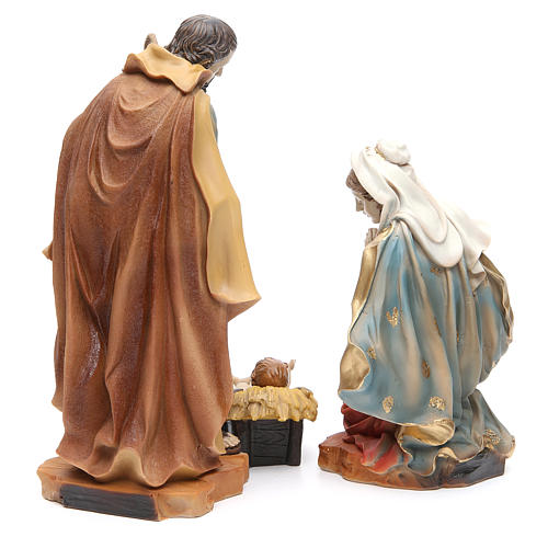 Nativity with 3 figurines measuring 30cm, in resin 4