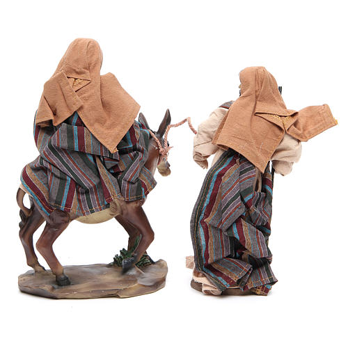 Flee from Egypt 24cm, 2 figurines with Brown Beige finish 3