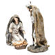 Nativity measuring 31.5cm, 3 figurines in resin with Cream Gold finish s2