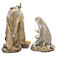 Nativity measuring 31.5cm, 3 figurines in resin with Cream Gold finish s4