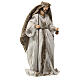 Natività 19 cm 3 pz resina fin. Cream Gold s5