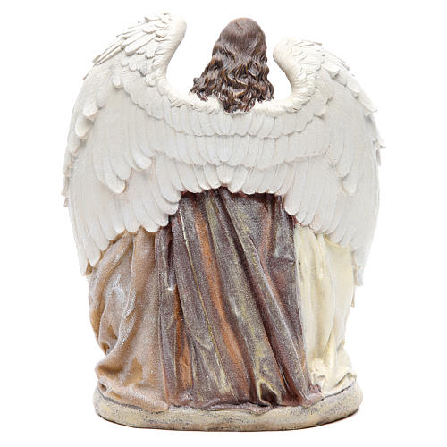Holy family with angel measuring 31cm, in resin 3
