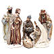 Nativity measuring 31cm, in resin with multi Gold finish s1