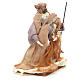 Nativity measuring 20cm, in resin with beige brown finish s2