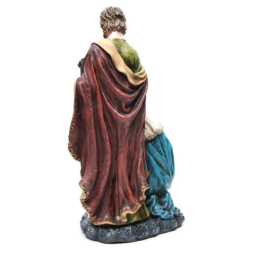 Holy Family set in resin with base measuring 70cm 3
