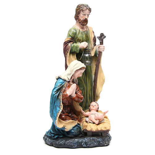 Holy Family set in resin with base measuring 70cm 4